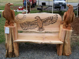 Perched Eagle Bench